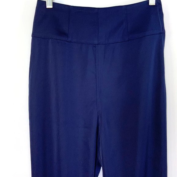 NBD Revolve Satin Fleur Trouser DressPants In Blueberry Small - Picture 3 of 16